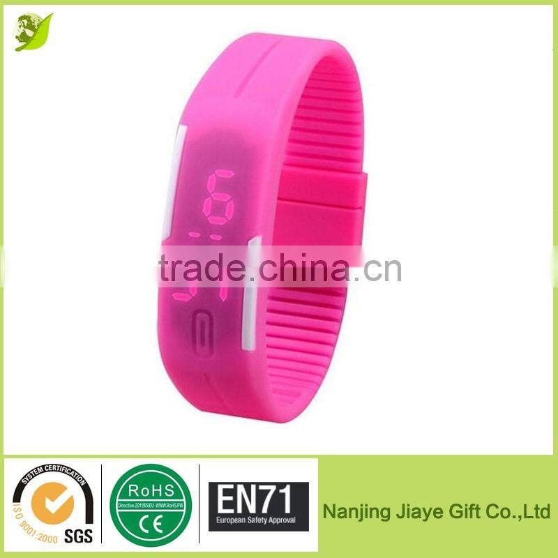 Waterproof Touch Screen Silicone Led Slap Watch