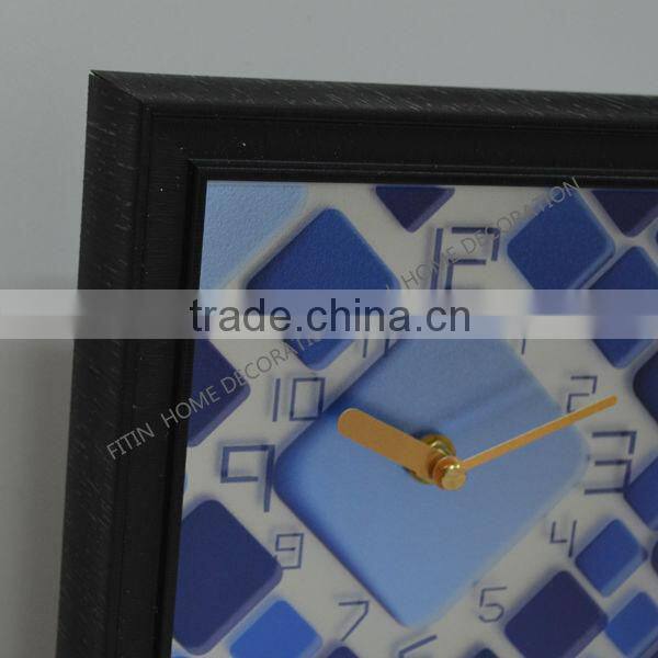 Wholesale handpainted decorative modern abstract painting wall clocks
