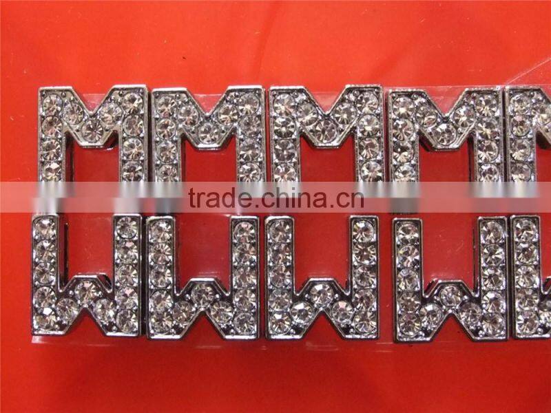 In stock fast delivery diamante slide letters 10mm