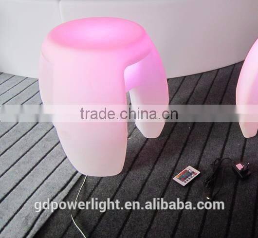 New PE plastic Stool with LED lights and remote control YXF-4340