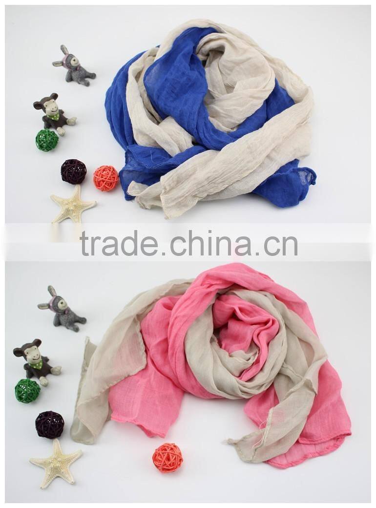 Daily Trend-all Plain Color Matching Cotton Polyester Fashion Baby Girls Boys Scarf