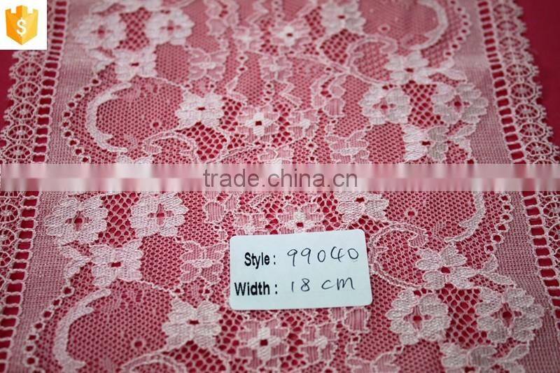 wholesale elegant embroidery jacquard nylon lace fabric