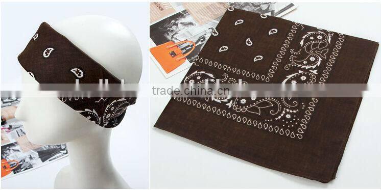 Fashion Stock Paisley Square Polyester Bandana