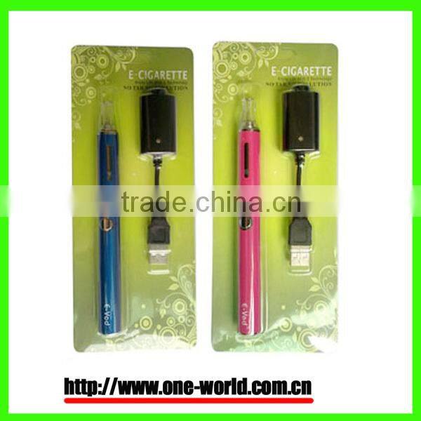 hot sale bottom coil evod clearomizer vaporizer blister package usb charger