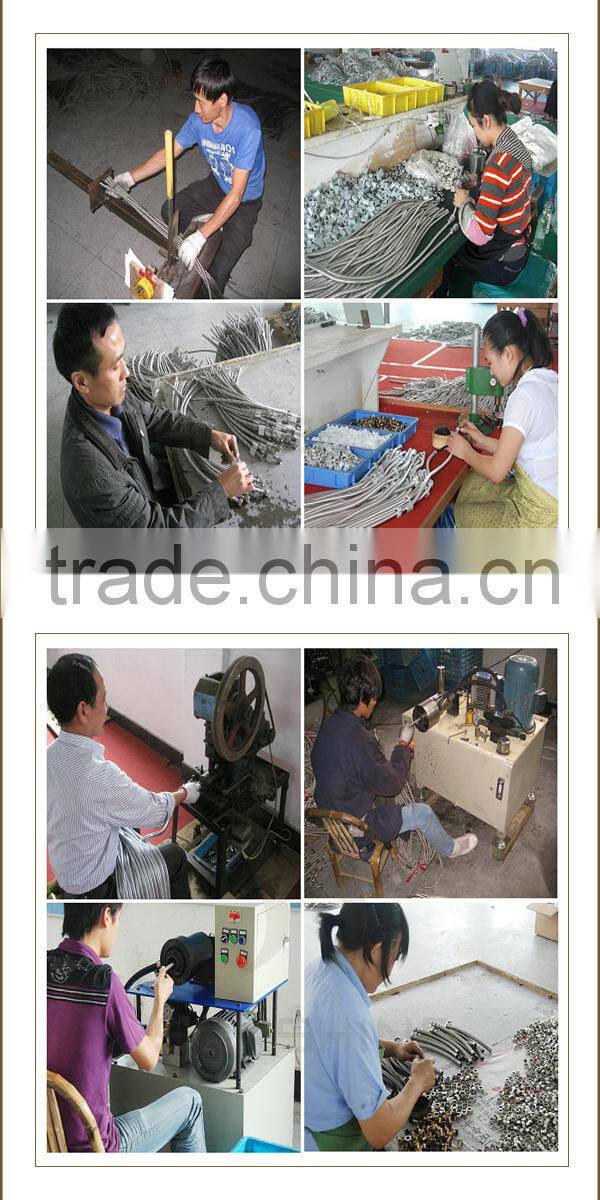 SMT-10201 Bathroom and toilet 1/2 inch stainless steel braided flexible hose