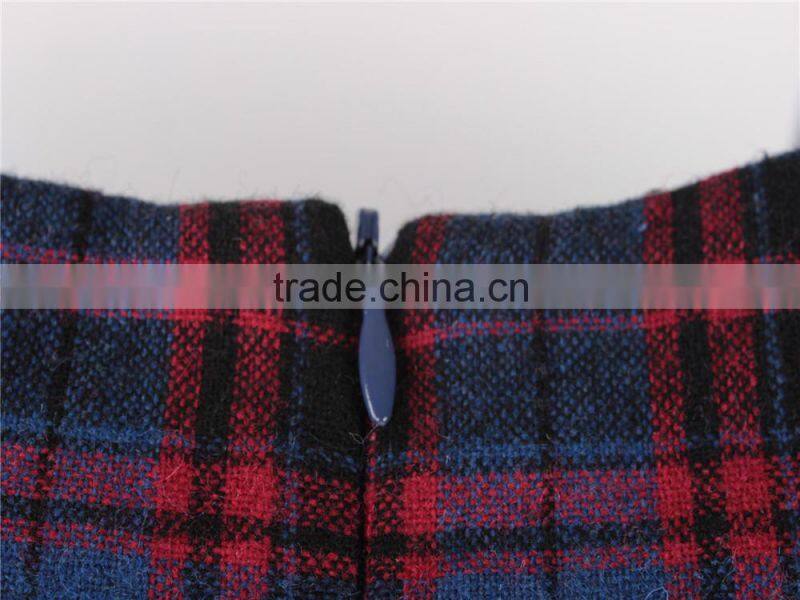 Lady's garment stock lot checked winter coat and dress