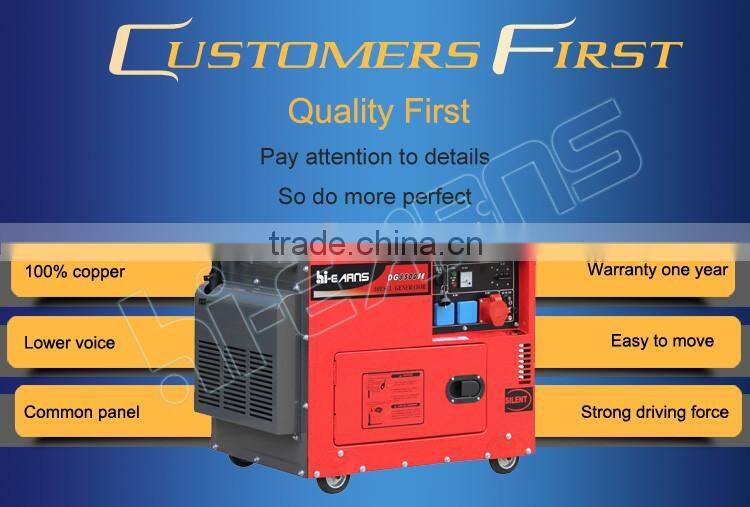 HOT SALE 6KVA 380V silent diesel generator price