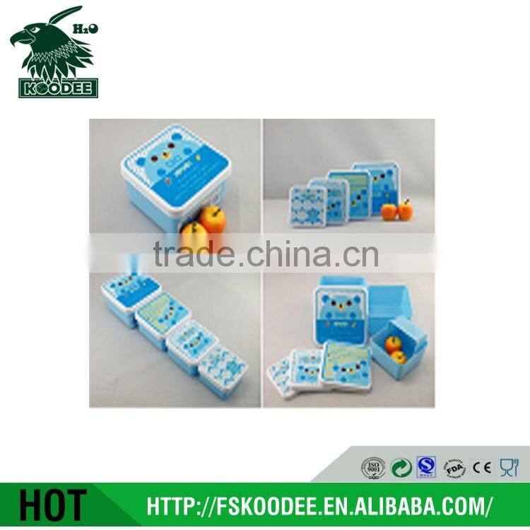 2015 Food Safe Wholesale Plastic Lunch box for kids food container for kids