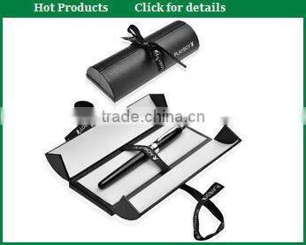 Classical Black leatherette pen case