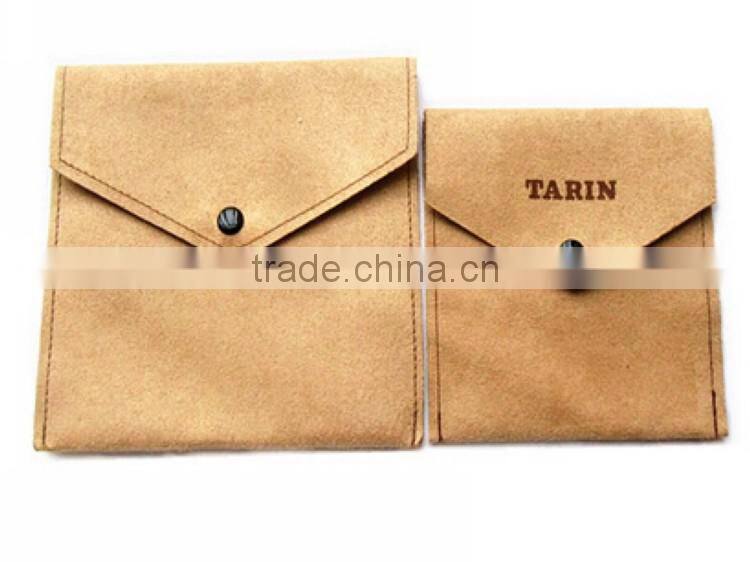 Custom Printed Faux Leather envelop pouch for jewelry