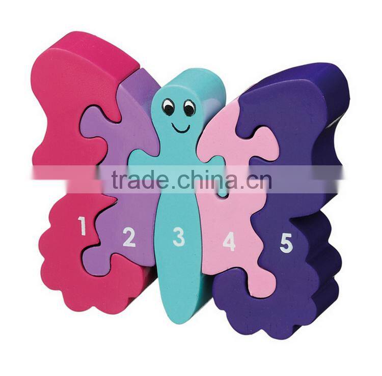 2016 Hot Sale Product Kids Intelligent Wooden 3d Puzzle OEM/ODM Educational Game Toy Jigsaw Puzzle for Children