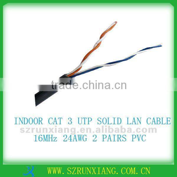 Lan Cable cat 3 utp indoor 2 pairs