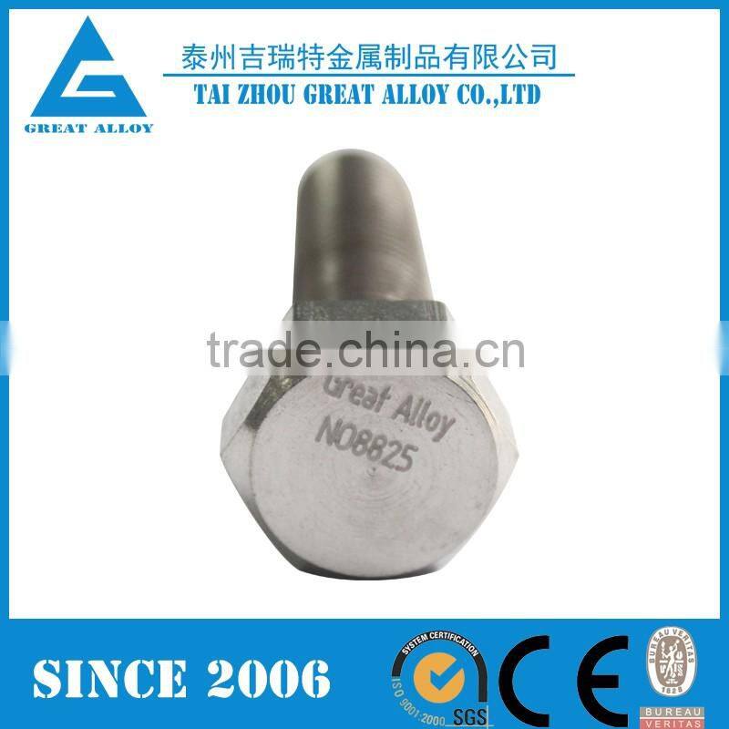 UNS N08825/ALLOY 825/INCOLOY 825/NS142/2.4858 round head bolts