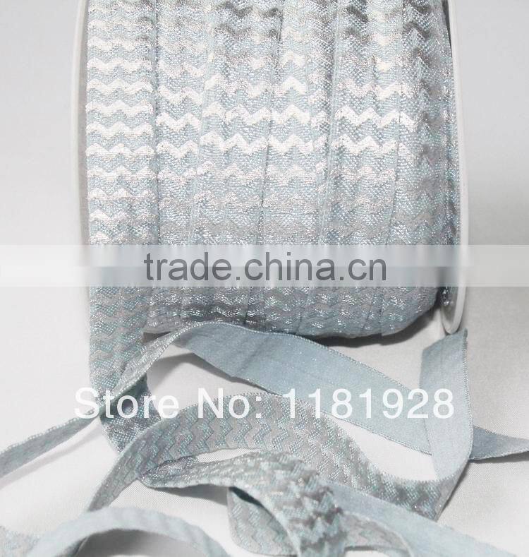 Floral Print Fold Over Elastic for Baby Headbands Choice color of 5/8 inch FOE Elastic By The Yard