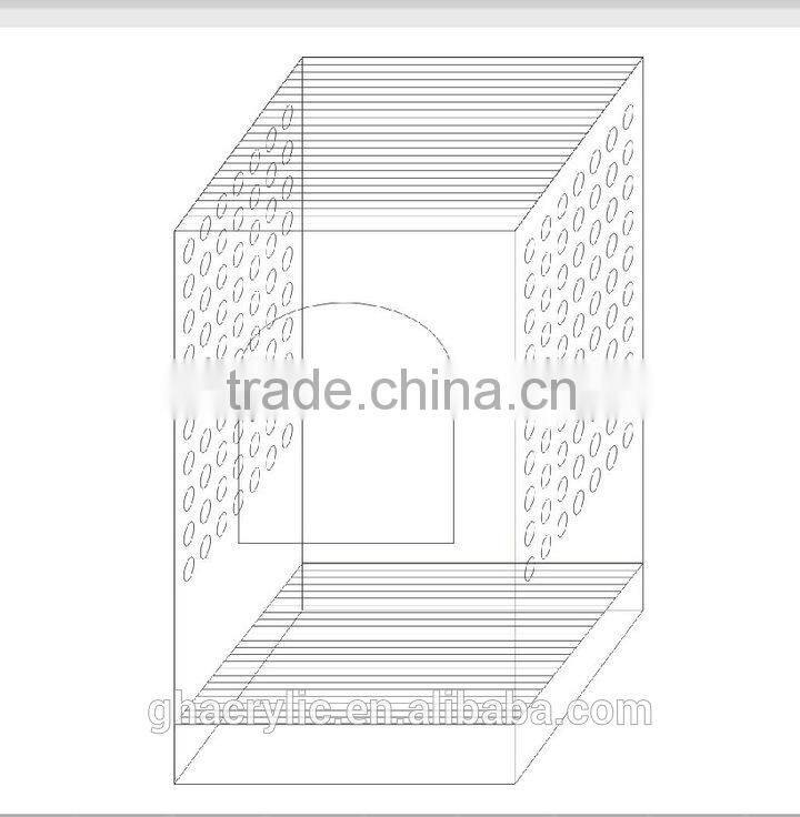 GH-RZ114 Shenzhen Guihe acrylic clear transparent bird box