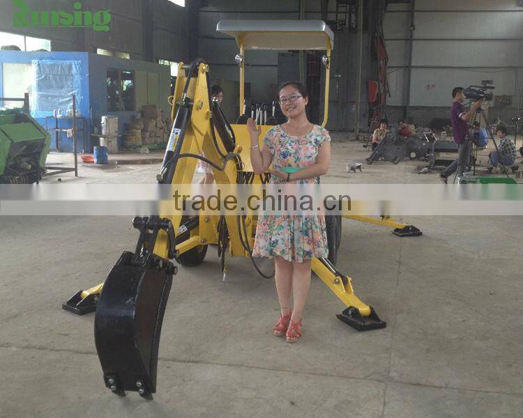 Mini excavator manufacturer factory direct RXDLW-13 13hp petrol towable backhoe