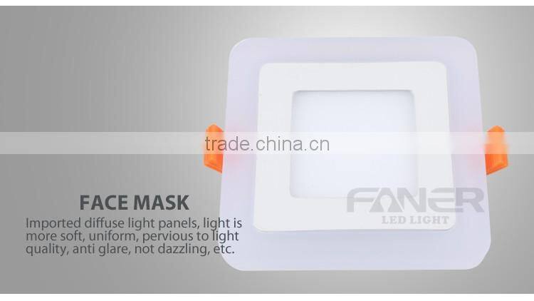 Two colors square changeble LED Panel Lights