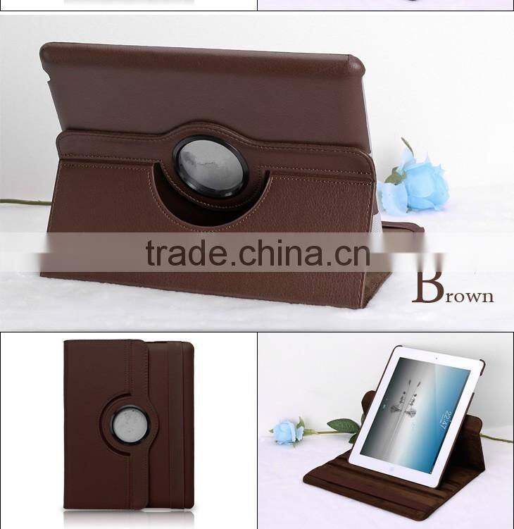 Rotating Tablet PC Leather Pouch for Apple iPad