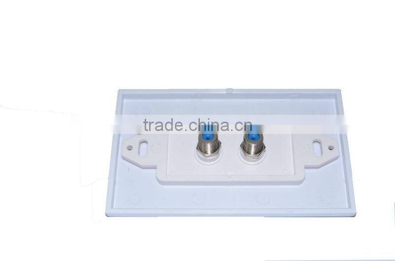 Wholesale F connector cable TV wall plate