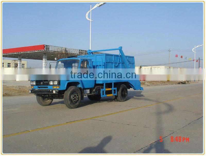 Dongfeng long cab recycle collection trucks,swing arm type garbage truck,swing arm type garbage truck