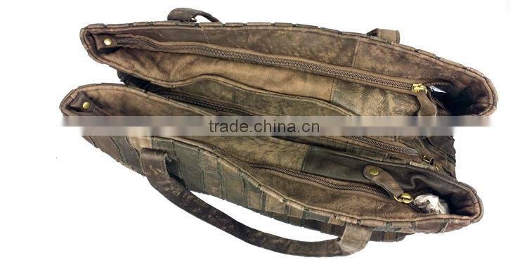 High fashion gorgeous joint patchwork PU shoulder bags