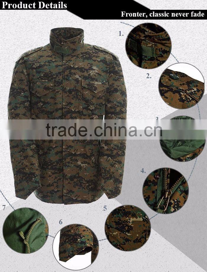 Wholesale Breathable Waterproof woodland winter men jacket