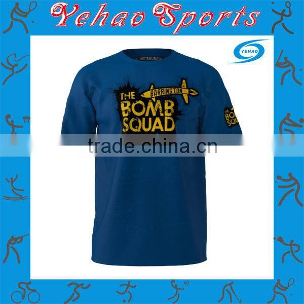 Blue Color Shirt For Men Wearing Sublimation Baseball Jersey