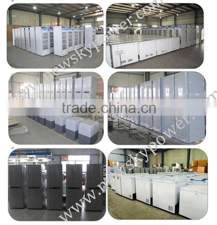 DC12V 24V solar powered deep freezer commercial solar freezer refrigerator fridge solar refrigerator fridge freezer