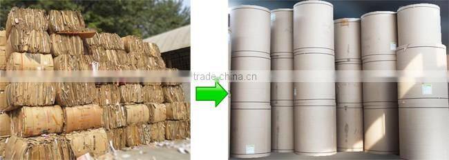 occ waste paper recycle machine making Kraft paper, price of paper mill