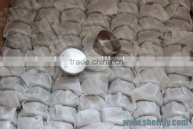stainless steel installation post end cap fat/ arched