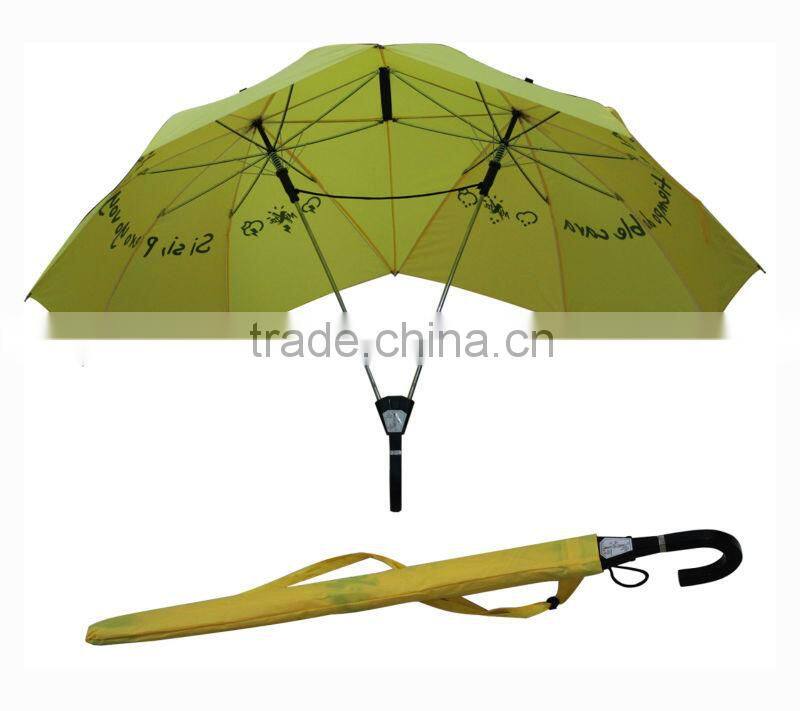 twins dual lover stick umbrella