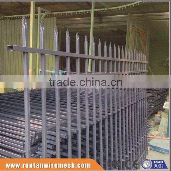 Factory hot dipped galvanized and powder coated oornamental iron fence (Tread Assurance)
