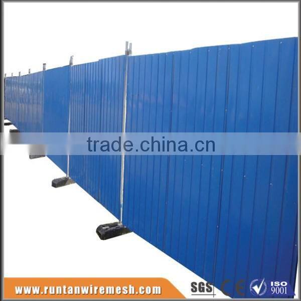 Construction Sites Colorbond Solid Steel Temporary security hoarding panels