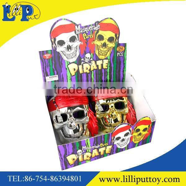 New glow in dark pirate mask toy with display box