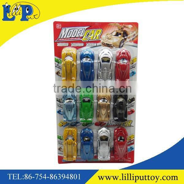 13cm open door painting pull back car model