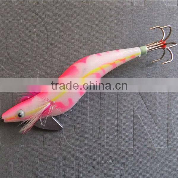 New orange with yellow Paint Squid jig