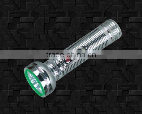 Metal battery led flashlight