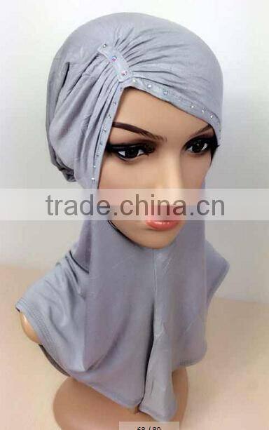 C066 new style big size ninja inner underscarf with rhinestones,full underscarf to cover neck