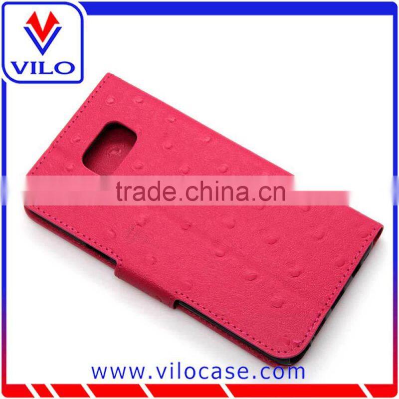 buckle Card slot Leather flip case for Samsung Note 5