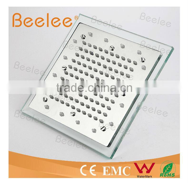 Glass Top Shower Rainfull shower head Led Oblong Big Rainfull Shower Head