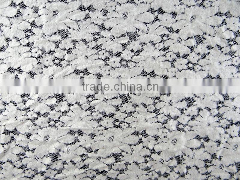 Printed Peached fabric Storage New style modern lace for wedding dress are selling Nylon Spandex Cotton lace fabric