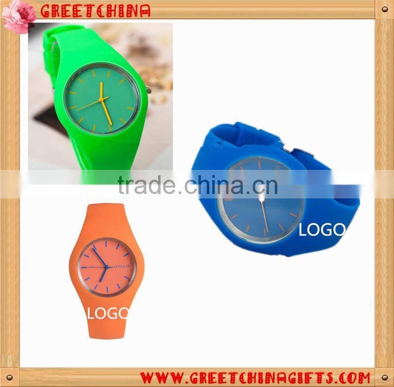Sports modern colorful silicone wrist watch