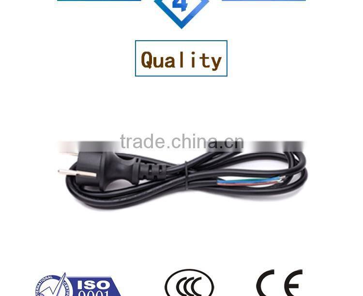 Power cord with American middle size plug socket