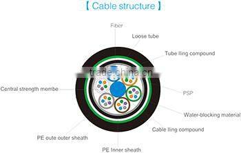 Stranded Loose Tube Armored Fiber Optic Cable GYTA53