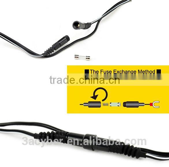 New 2.1A Waterproof Motorcycle Car Charger USB Cigarette Lighter Power Adapter