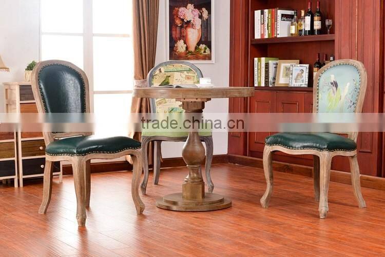 Hot sell Classic Retro European style solid wood Dining chair Y297