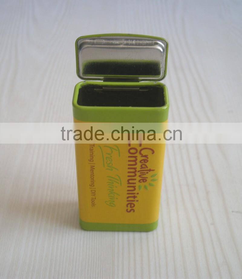 lovely chewing gun metal tin box