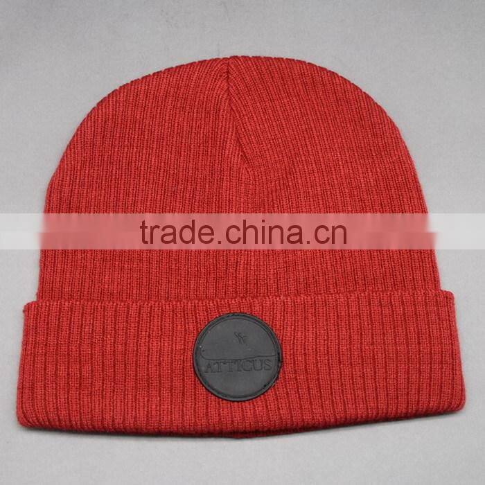 DESIGN YOUR OWN WINTER HAT WITH LATHER PATCH FOR MEN