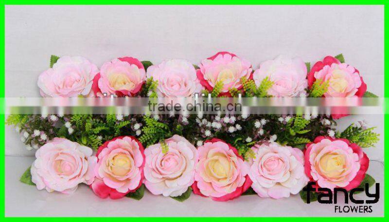 12 heads artificial rose flower wedding arches decoration
