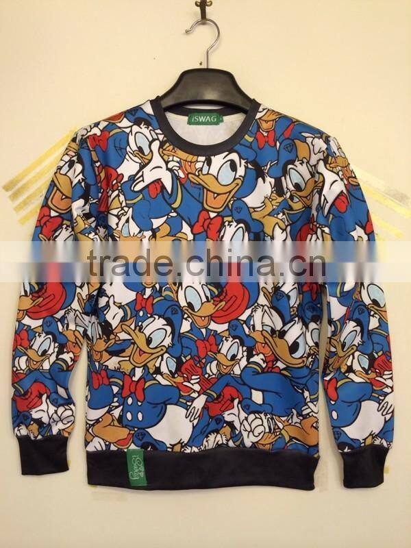 3D digital print men's sweatshirts
